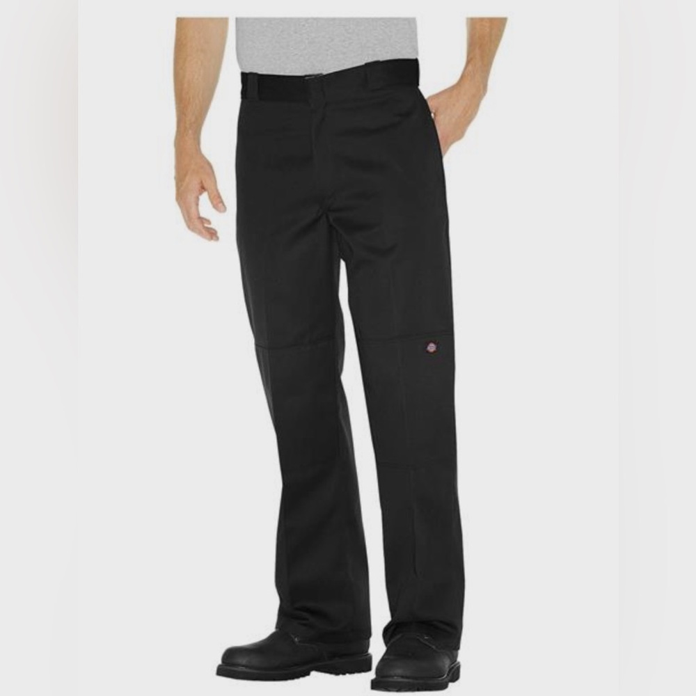 BLACK Men's Dickies Loose Fit Double Knee Work Pants